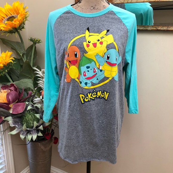 Pokemon Tops - Pokémon original 4 old school jersey style tee!